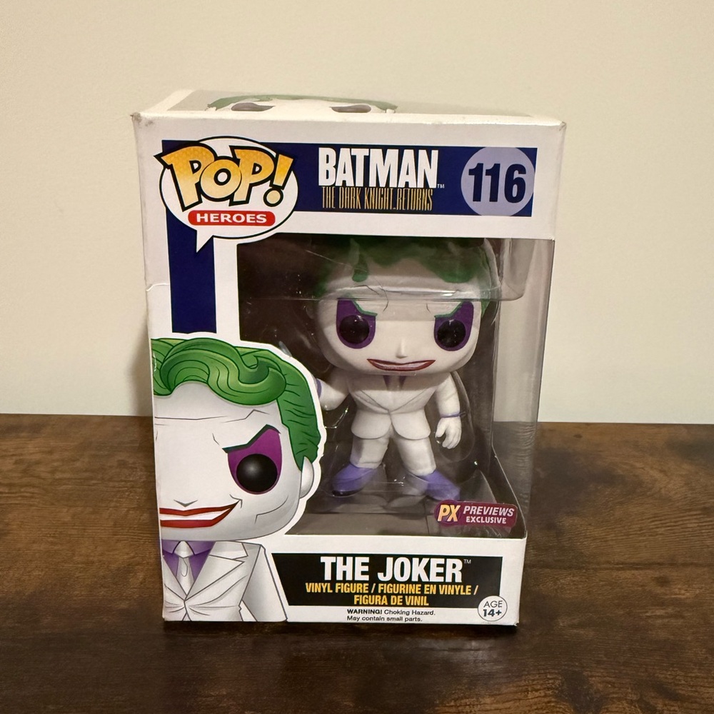 Funko Pop! Heroes The Joker #116 vinyl figure, a PX Previews Exclusive edition